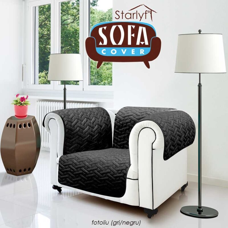 Starlyf Sofa Cover fotoliu husa neagra