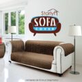 Starlyf Sofa Cover bej maro husa canapea 3 locuri